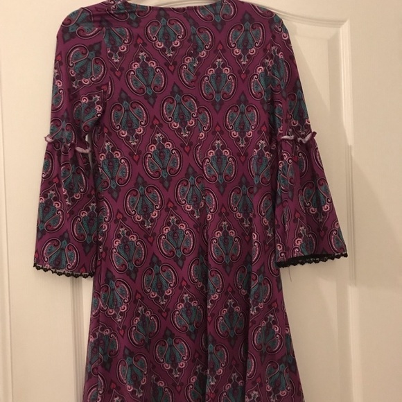 Girls’ Long Sleeve Print Dress - Picture 3 of 3